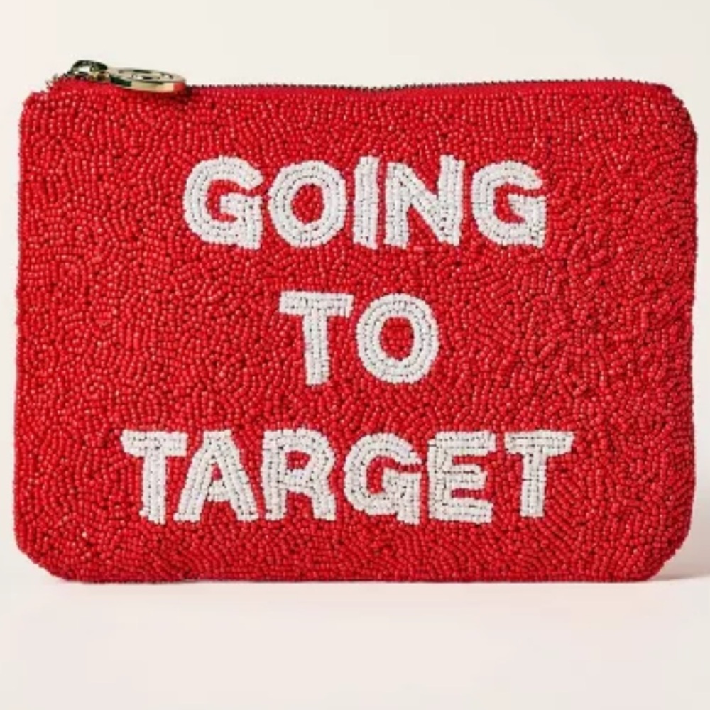 Kate Spade x Target Red Beaded Clutch